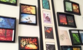 My wall is a #shared_space. Lots of little 4×6’s making up a larger whole over the couch. #projectlife365