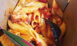 Slowing down at the Port Orleans riverside cafe after a loooong day. Pasta with #red marinara and chicken.