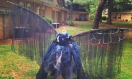 Evening fairy. Still building wings, had to dress up the dress form and make sure it all looked decent together. She will have LED lights in the dress and wings, maybe in her crown too. #fairyography #projectlife365