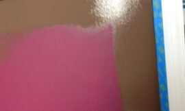 Painting more. I swear, the color I picked was so perfect. It was like painting with melted chocolate. #projectlife365