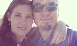 John and I on the beach in charlston. We had a nice peaceful day. #projectlife365