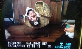Omg, look at who I got to play with today!! SO cute!!! #projectlife365 #backofthecamera